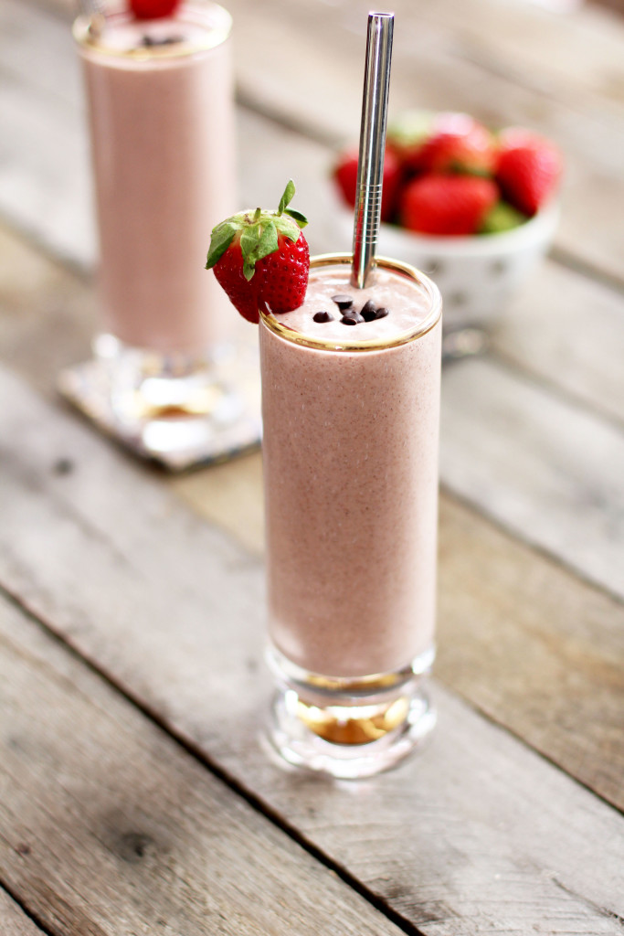 Strawberry Chocolate Chip Shake