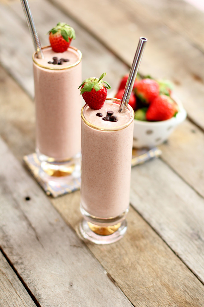 Strawberry Chocolate Chip Shake