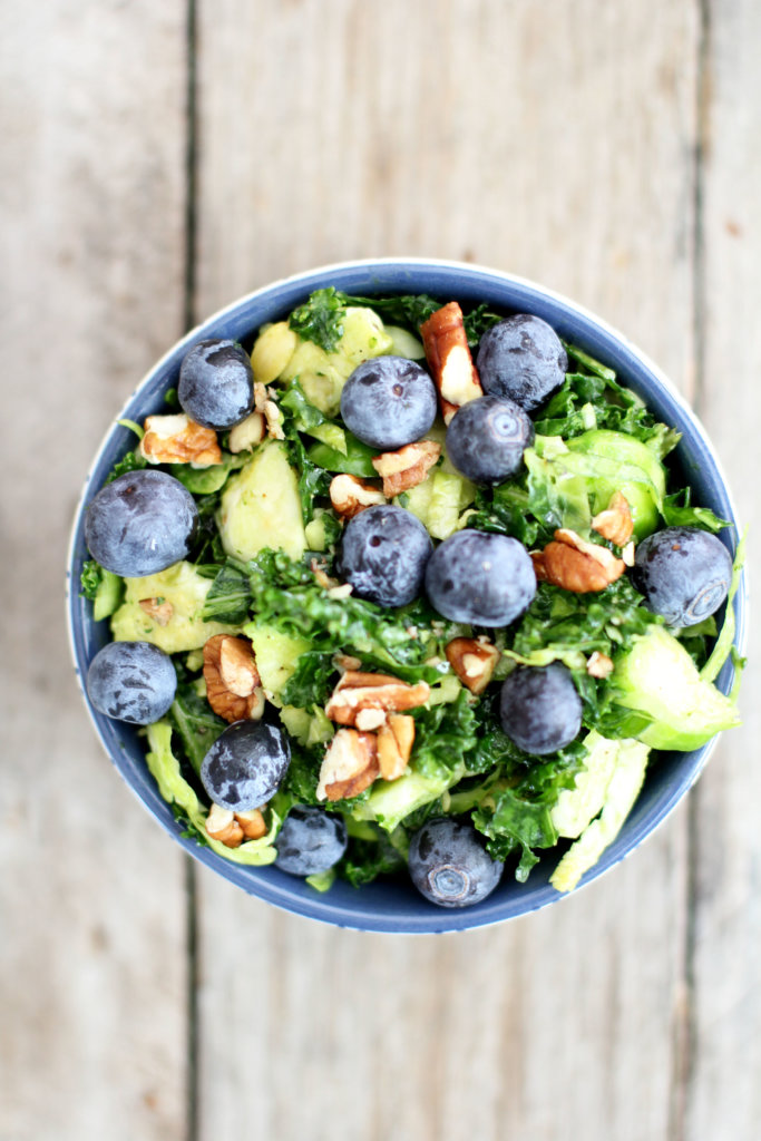 Creamy Kale and Brussels Salad