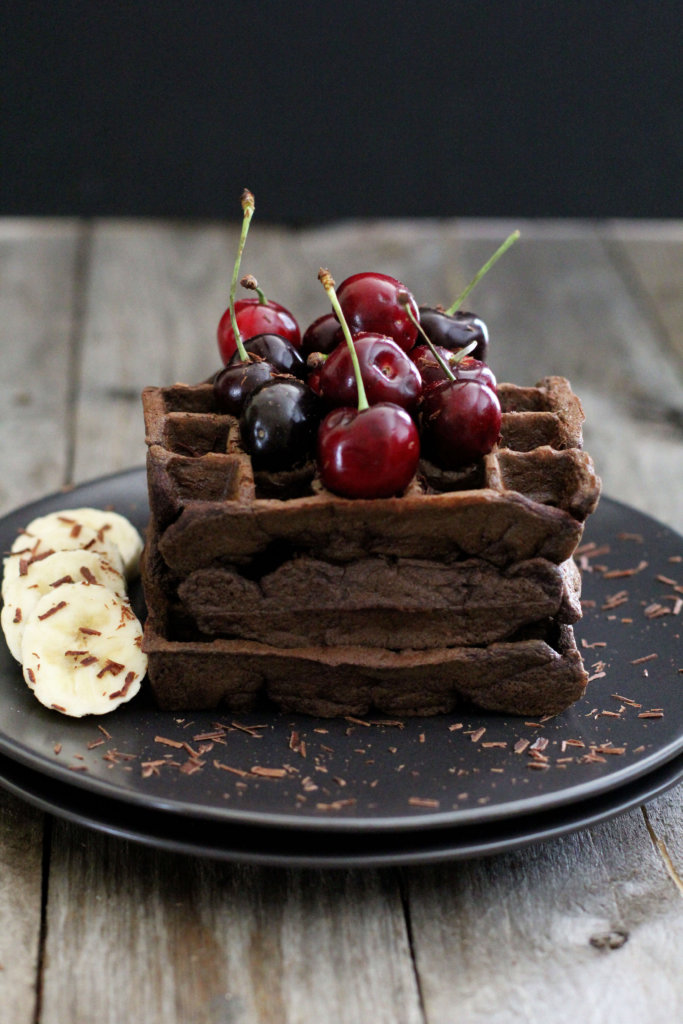 Gluten Free Chocolate Banana Waffle