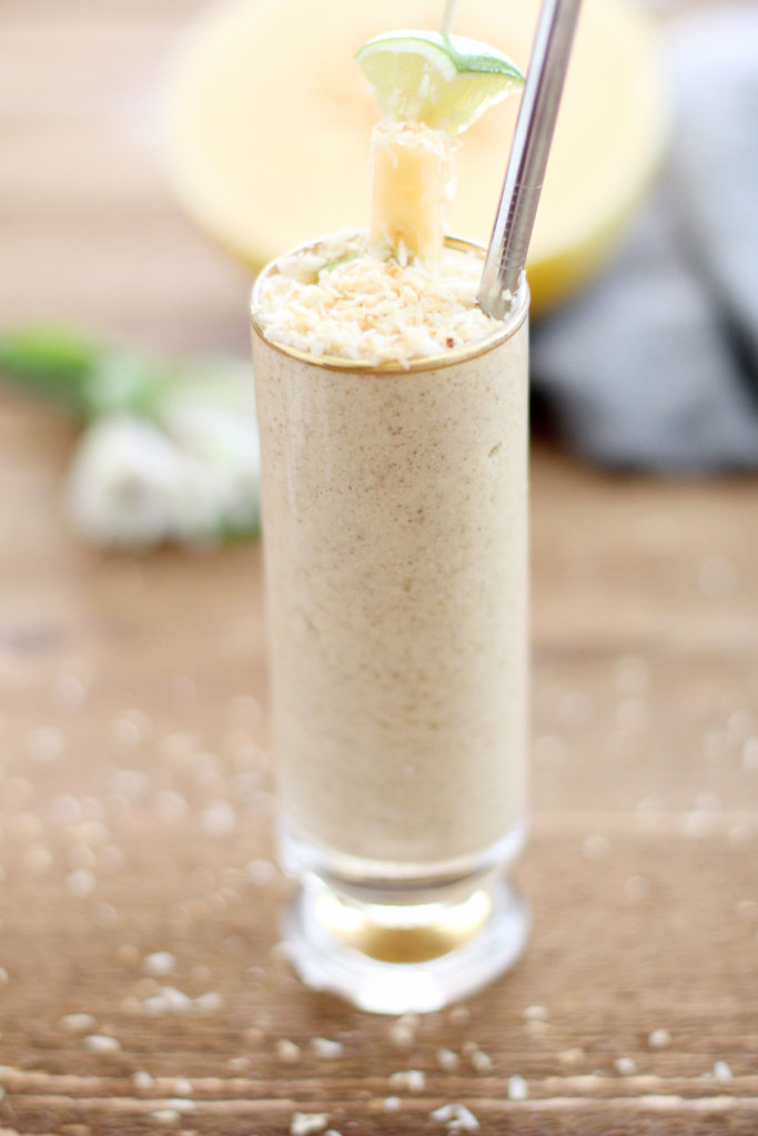 Cantaloupe, Lime and Toasted Coconut Shake: Jessi's Kitchen 