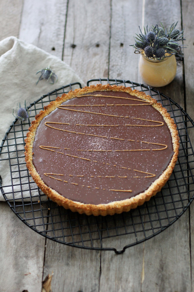 Chocolate Almond Macaroon Tart - Jessi's Kitchen