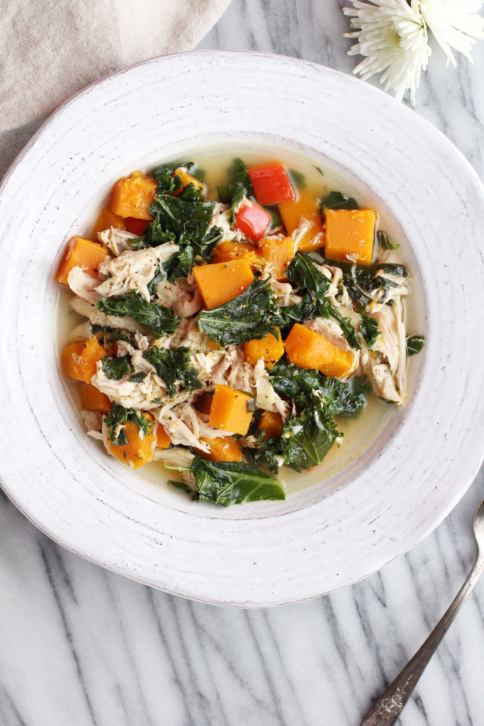 Chicken, Kale and Butternut Soup: Jessi's Kitchen 