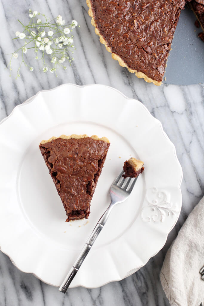 Gluten Free Chocolate Bourbon Pecan Tart: Jessi's Kitchen