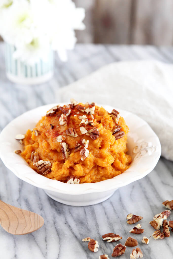 Smoky Mashed Sweet Potato with Pecans 1