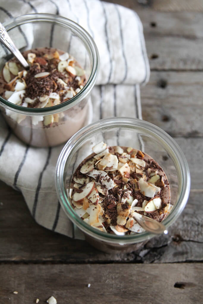 Toasted Almond Joy Chocolate Chia Shake: Jessi's Kitchen