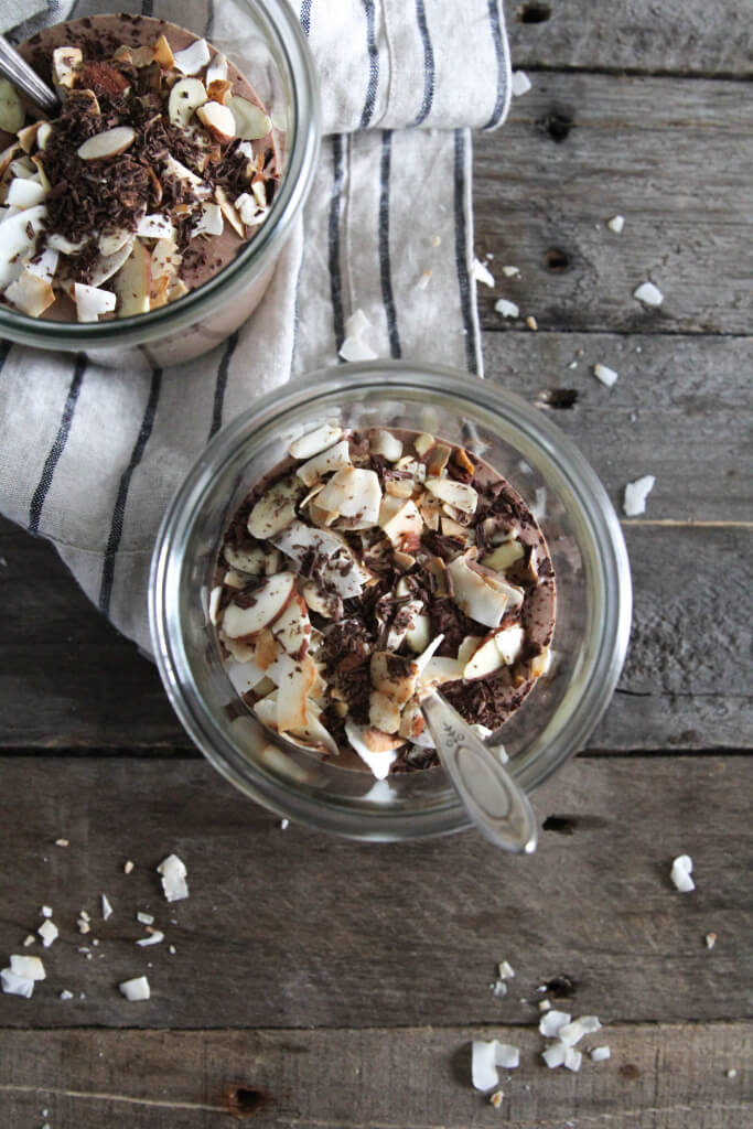 Toasted Almond Joy Chocolate Chia Shake: Jessi's Kitchen