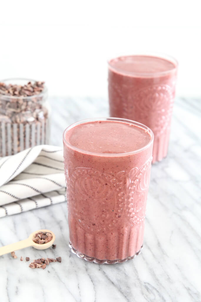 Cherry and Cacao Nib Smoothie: Jessi's Kitchen