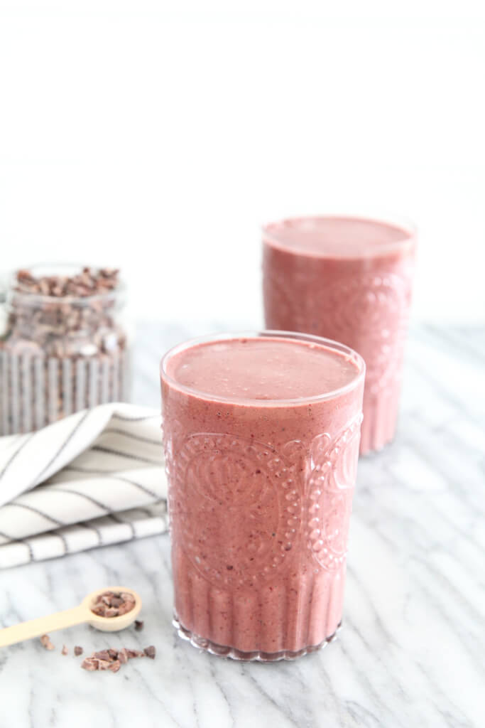 Cherry and Cacao Nib Smoothie: Jessi's Kitchen