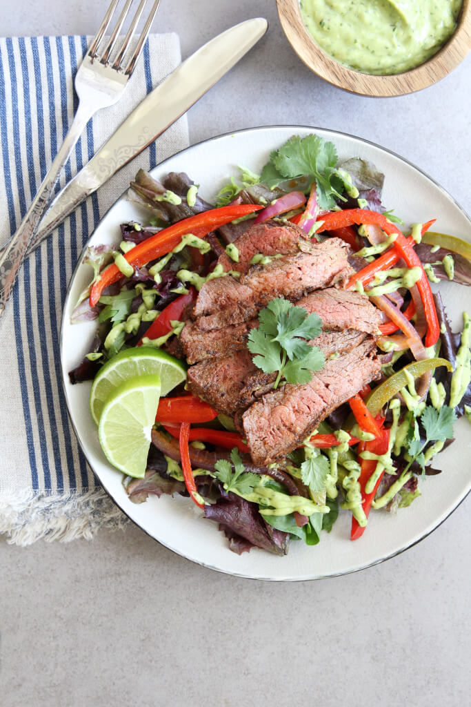 Fajita Steak Salad: Jessi's Kitchen
