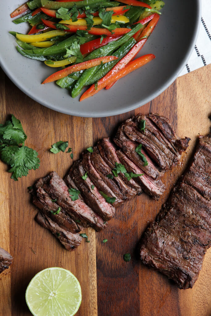 Grilled Skirt Steak with Pepper Slaw: Jessi's Kitchen