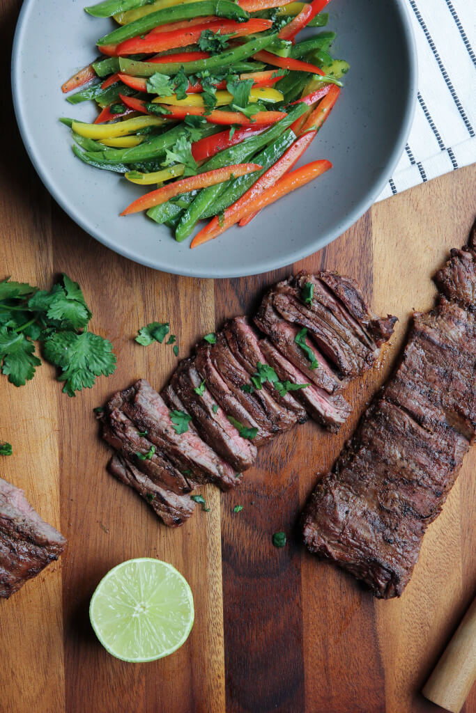 Grilled Skirt Steak and Pepper Slaw: Jessi's Kitchen