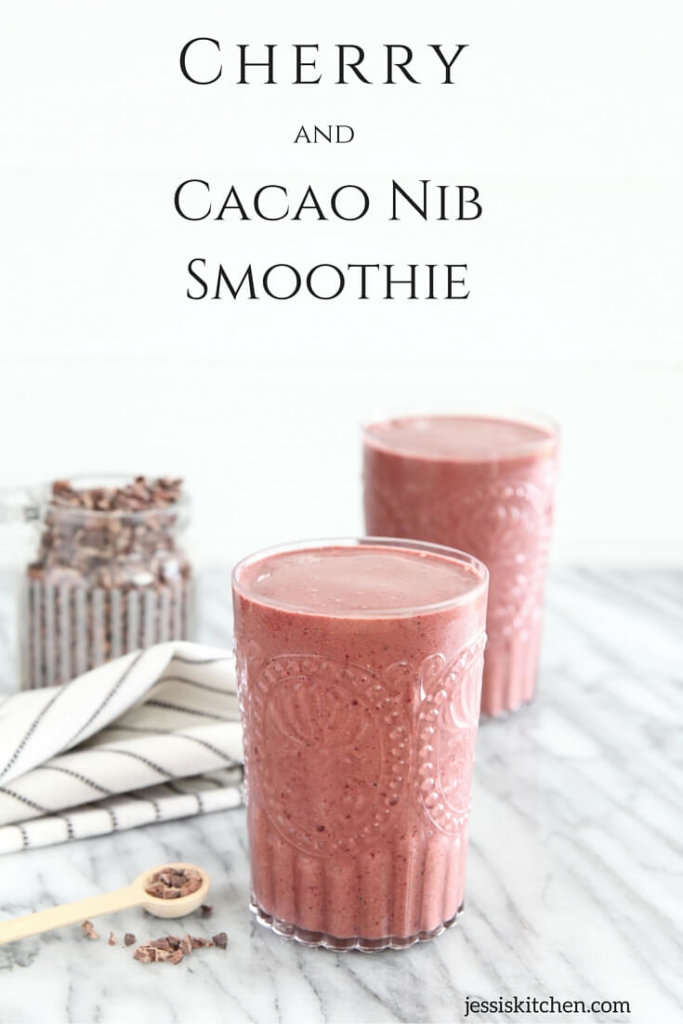 Cherry and Cacao Nib Smoothie: Jessi's Kitchen