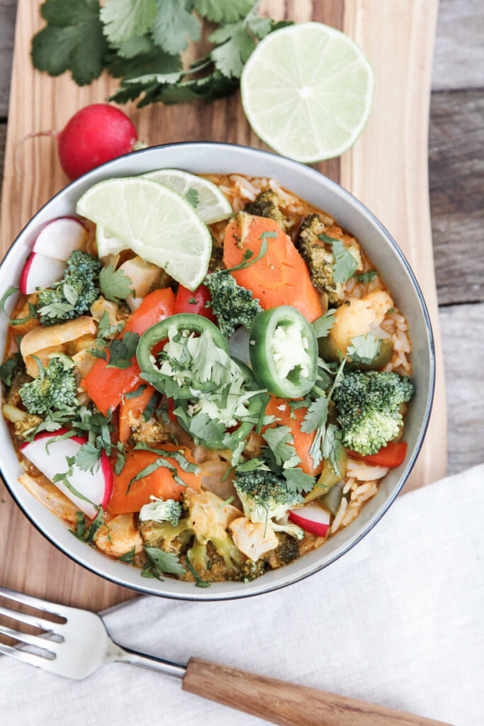 Vegetable Red Thai Curry Bowls: Jessi's Kitchen