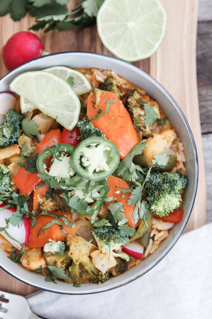 Vegetable Red Thai Curry Bowls: Jessi's Kitchen