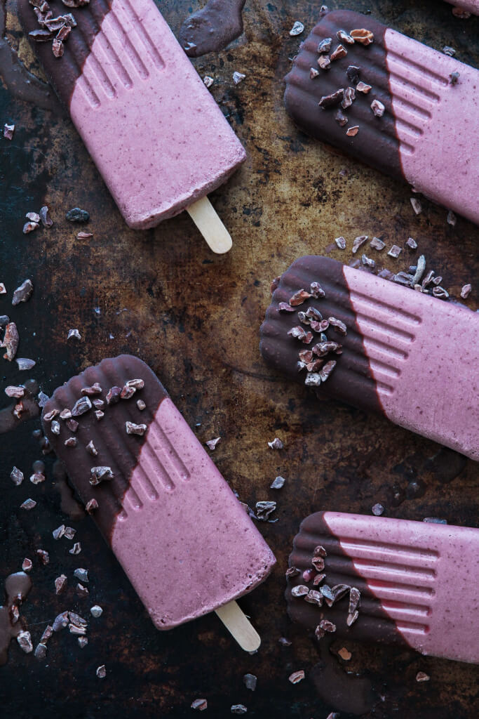 Dairy-free Chocolate Cherry Popsicles: Jessi's Kitchen