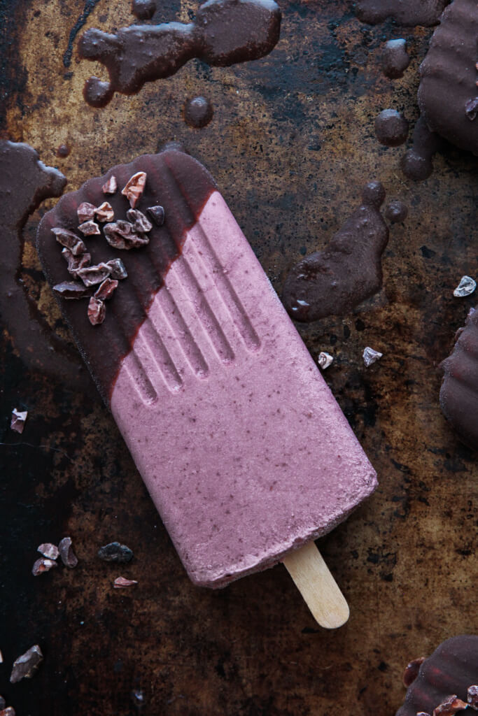 Dairy-free Chocolate Cherry Popsicles: Jessi's Kitchen