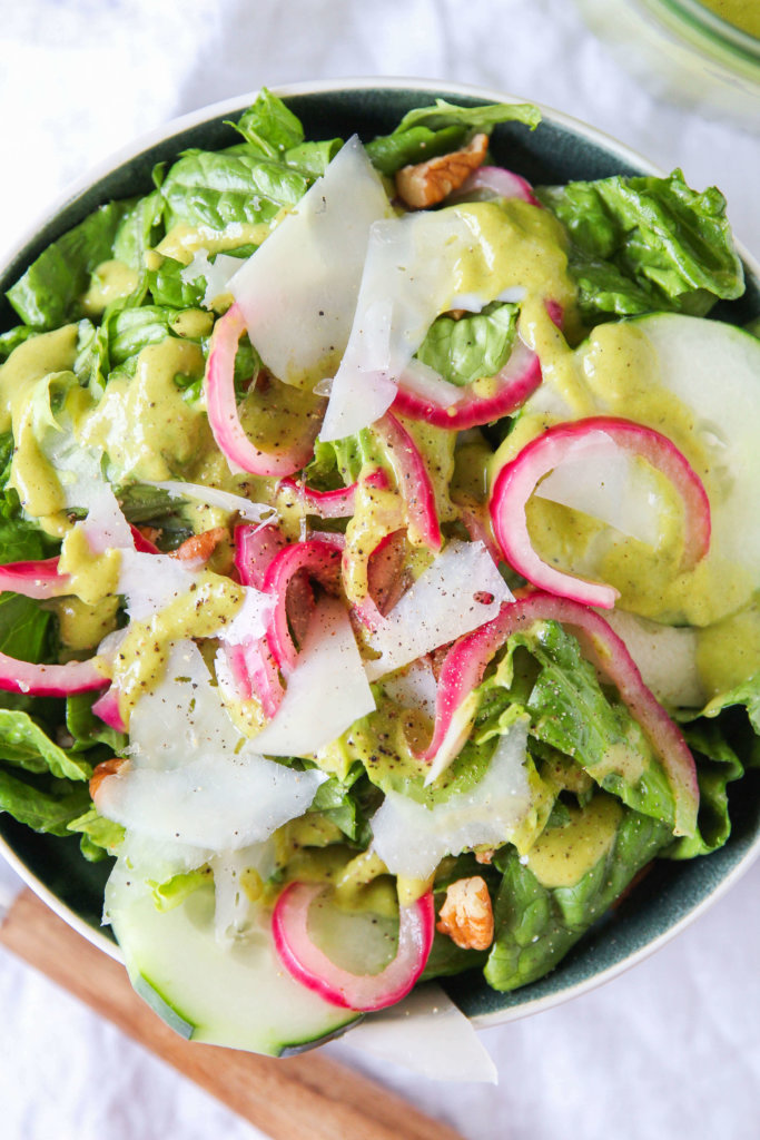 Romaine Salad with Roasted Tomatillo Dressing: Jessi's Kitchen