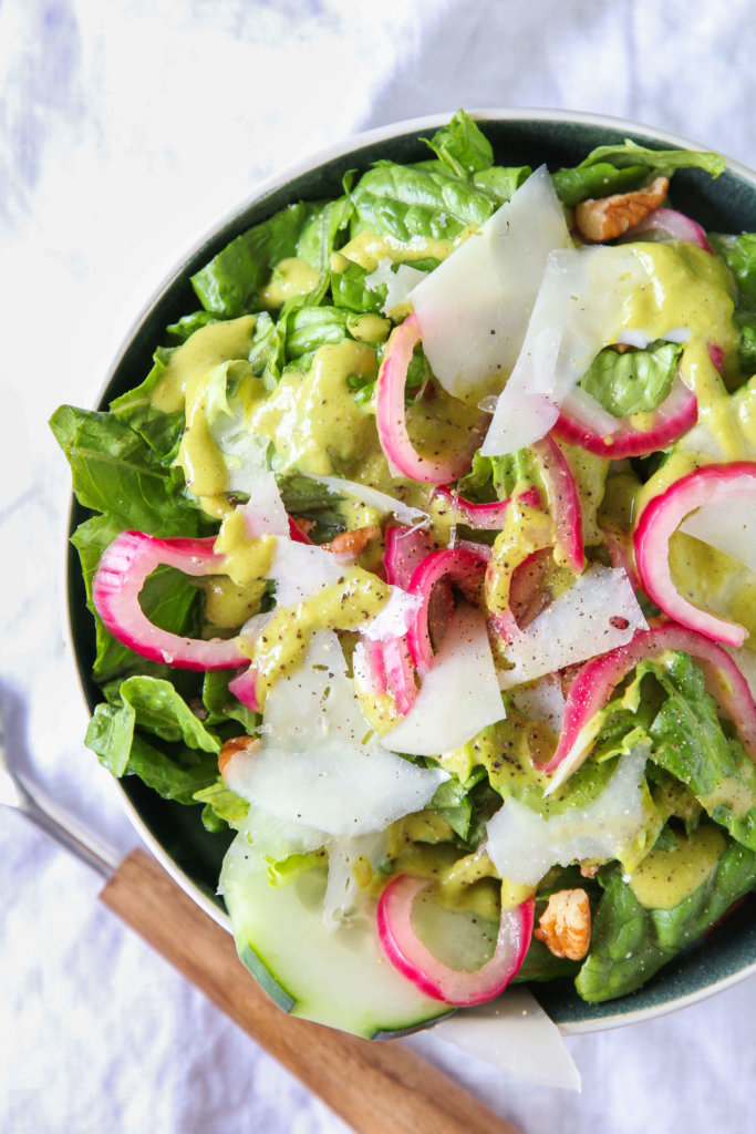 Romaine Salad with Roasted Tomatillo Dressing: Jessi's Kitchen