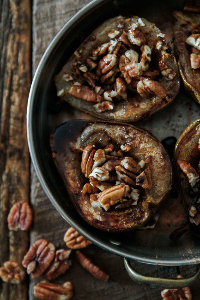 Roasted Pears with Pecans and Date Balsamic: Jessi's Kitchen