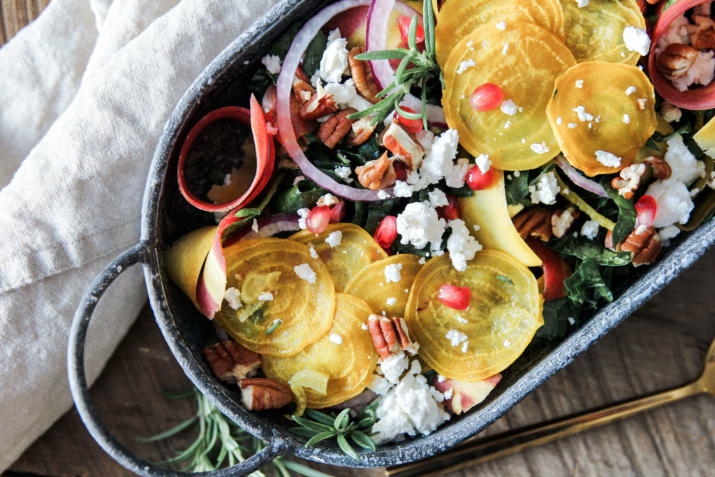 Kale and Roasted Golden Beet Salad: Jessi's Kitchen