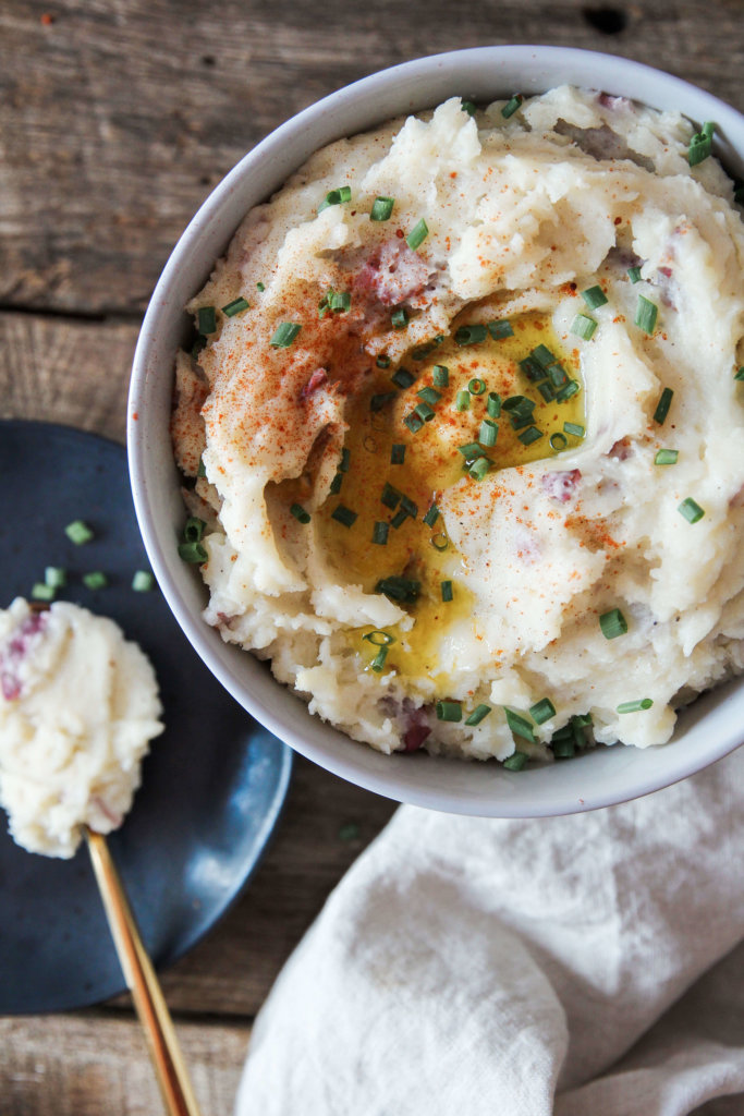 Roasted Garlic and Goat Cheese Mashed Potatoes: Jessi's Kitchen