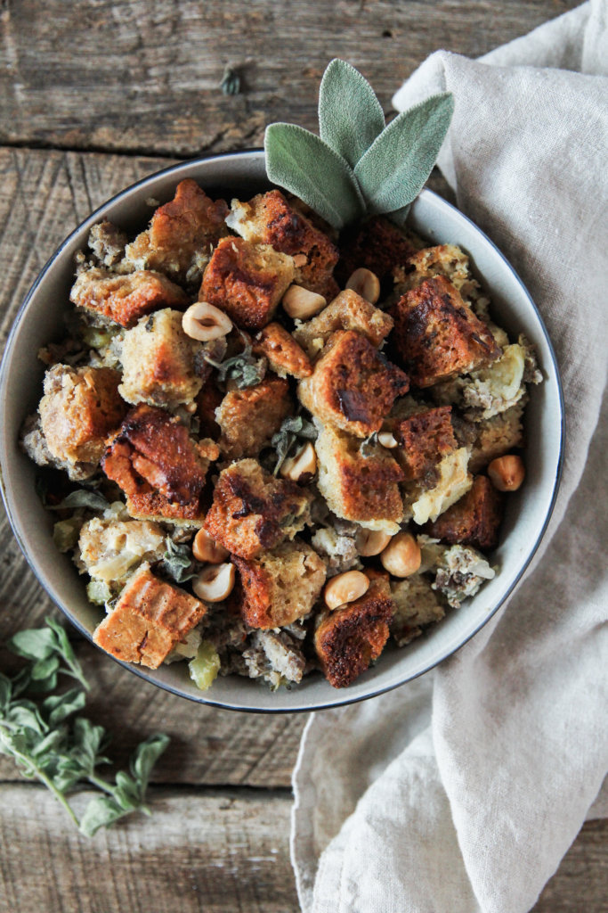 Sausage, Apple and Hazelnut Stuffing: Jessi's Kitchen