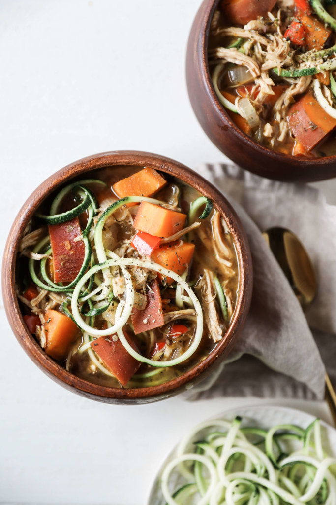 Balsamic Chicken Zoodle Soup: Jessi's Kitchen