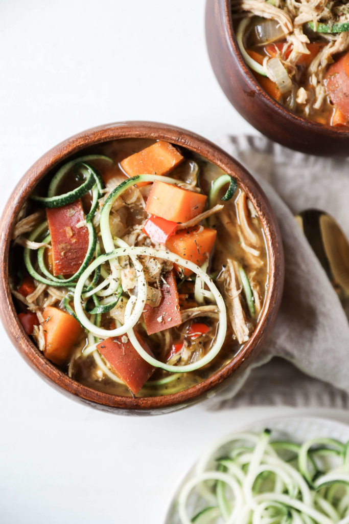 Balsamic Chicken Zoodle Soup: Jessi's Kitchen