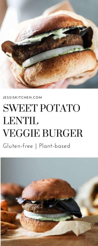 Sweet Potato Lentil Burger: Jessi's Kitchen