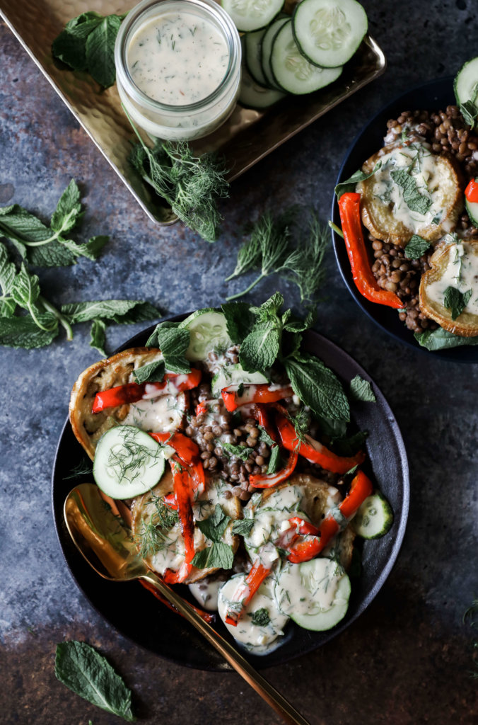 Meditteranean Lentil and Roasted Eggplant Salad: Jessi’s Kitchen 