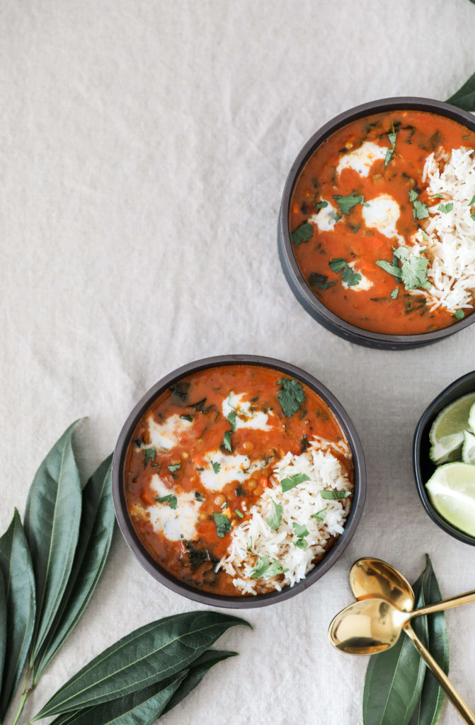 Vegan Curried Lentil Kale Stew: Jessi's Kitchen