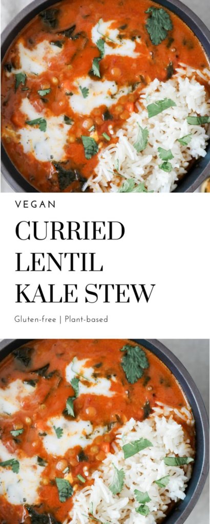 Vegan Curried Lentil Kale Stew: Jessi's Kitchen