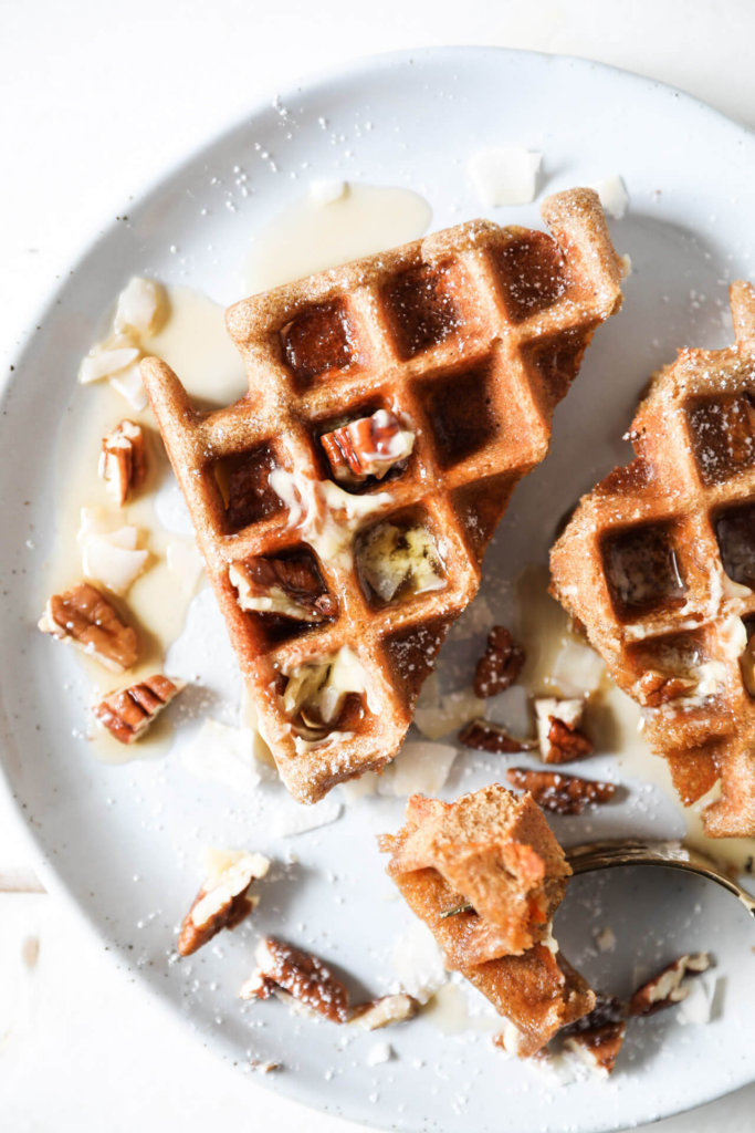 Gluten-free Carrot Cake Waffles