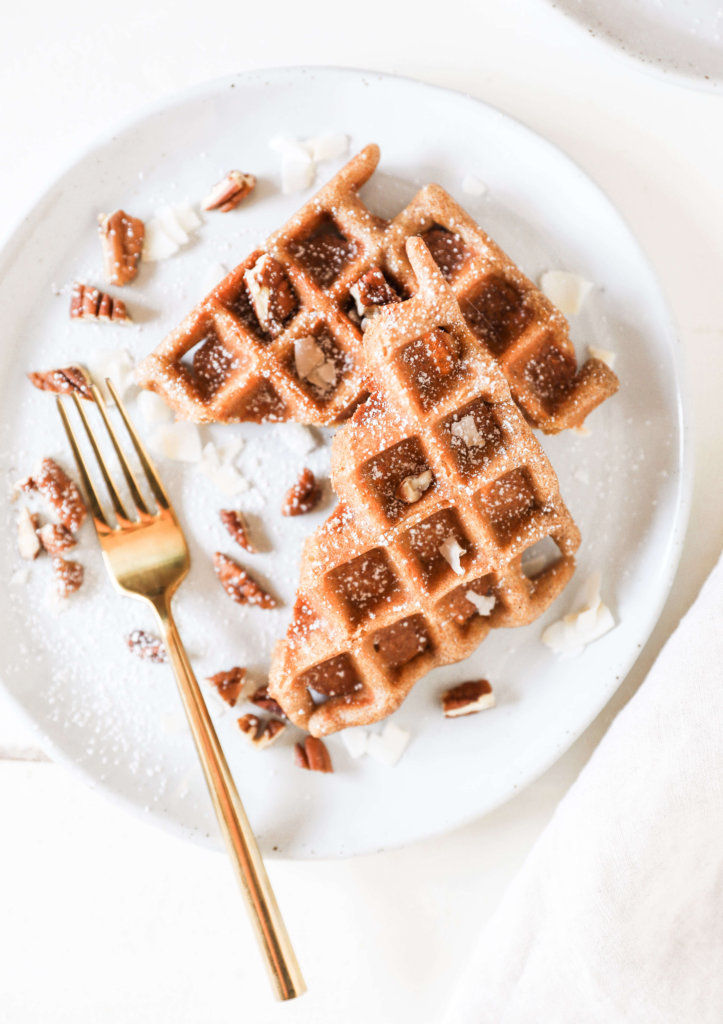 Gluten-free Carrot Cake Waffles