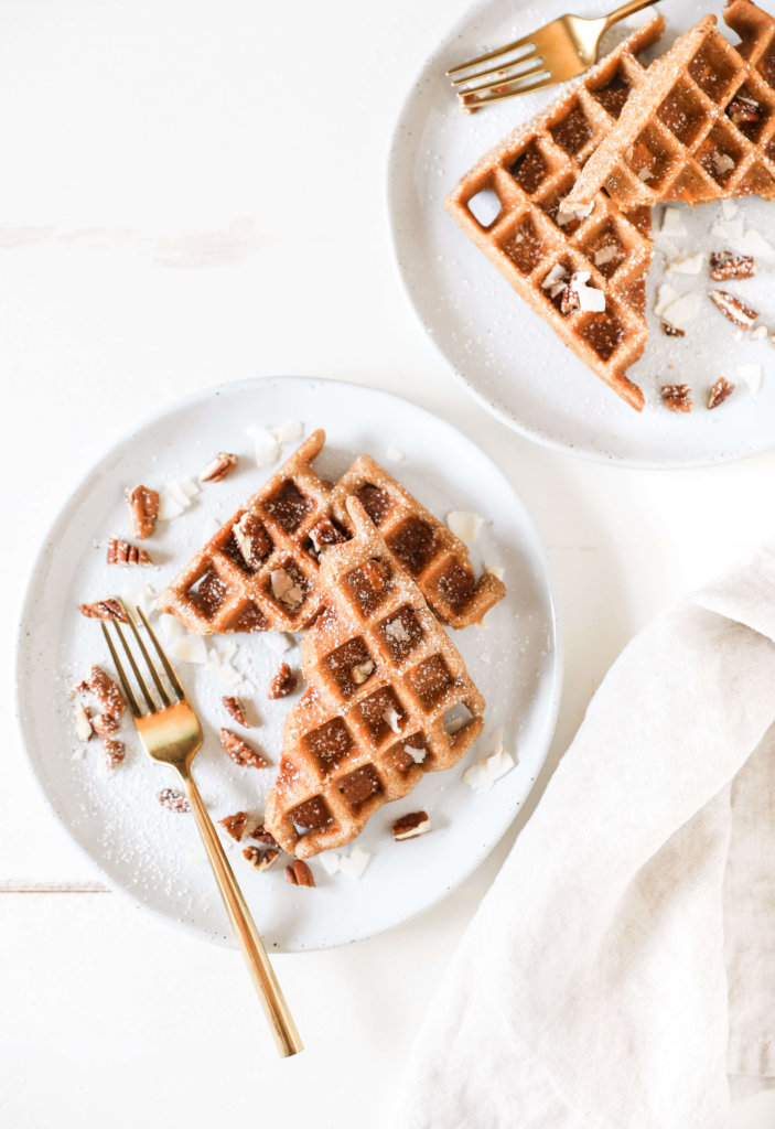 Gluten-free Carrot Cake Waffles