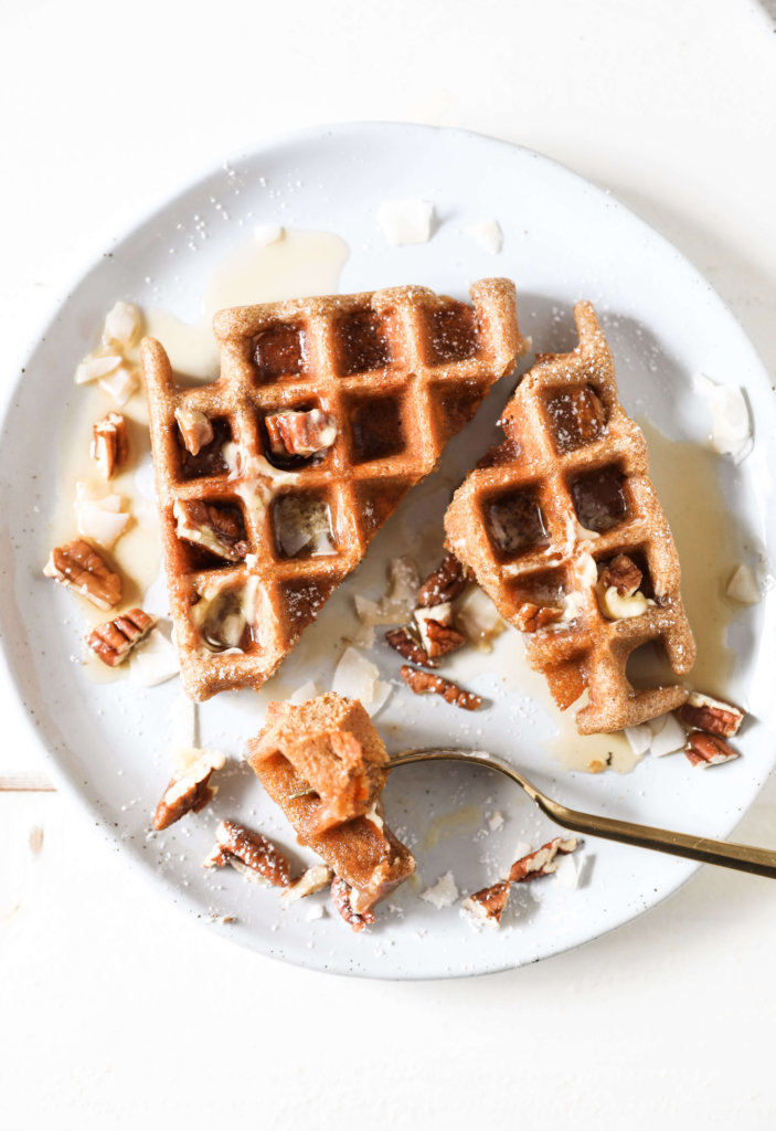 Gluten-free Carrot Cake Waffles